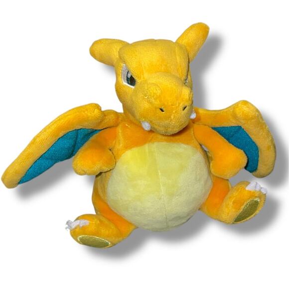Pokemon Plush Charizard Stuffed Animal Dragon Fire Flying Nursery Bedroom 6" Toy - Picture 2 of 10